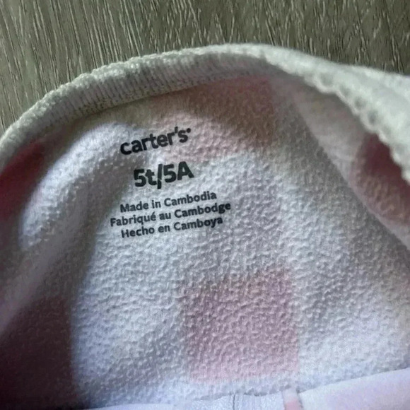 Lot Of 4 Carter’s Fleece Footie Warm Winter Pajamas Size 5T - Picture 2 of 9